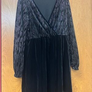 SHEIN Black  Long Sleeve Dress elegant